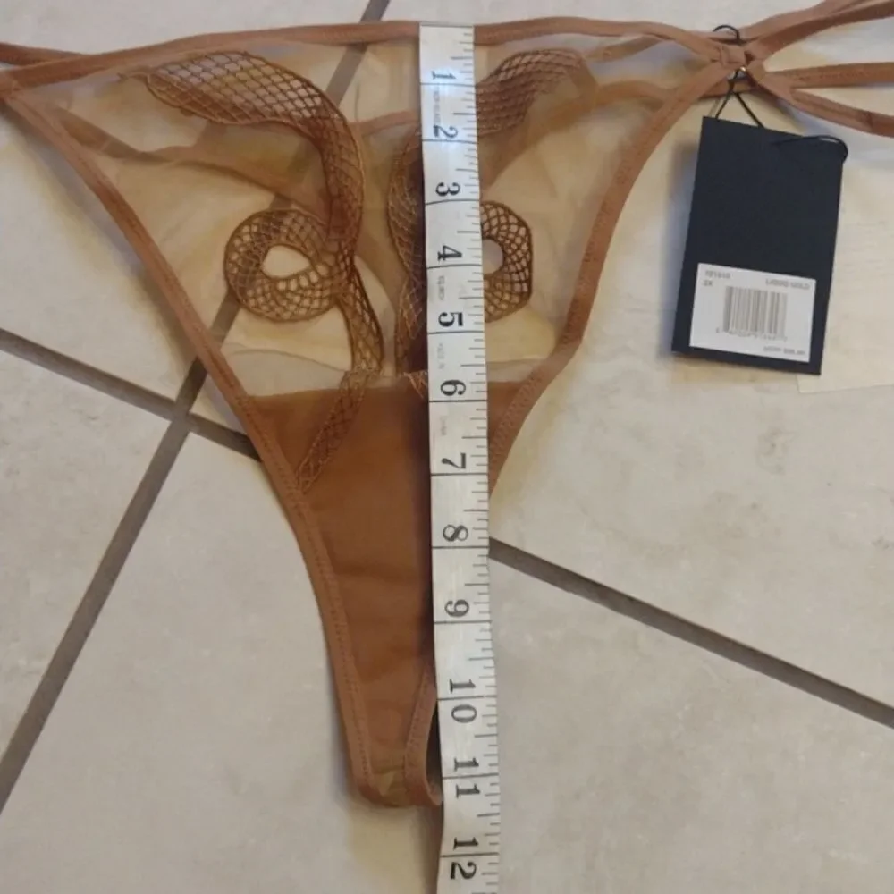NWT Rare Thistle and Spire Medusa Thong Liquid Gold size 2X
